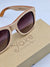 Beige wooden sunglasses