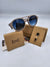 Serpico grey zebrawood wooden sunglasses