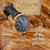 Men's olive wooden watch with black leather strap