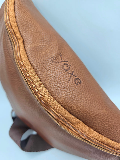 Brown leather waist bag - Unisex leather fanny pack