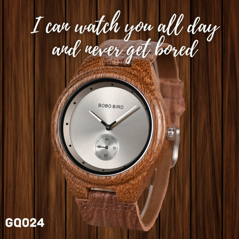 BOBO BIRD Wooden Watches Men Women Timepieces Luxury Leather Strap