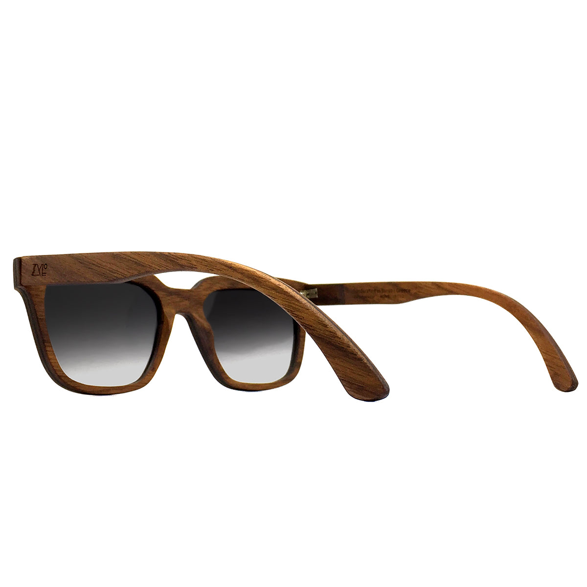 Monk in black & greys wooden sunglasses - Handmade bags & jewelry Green Products