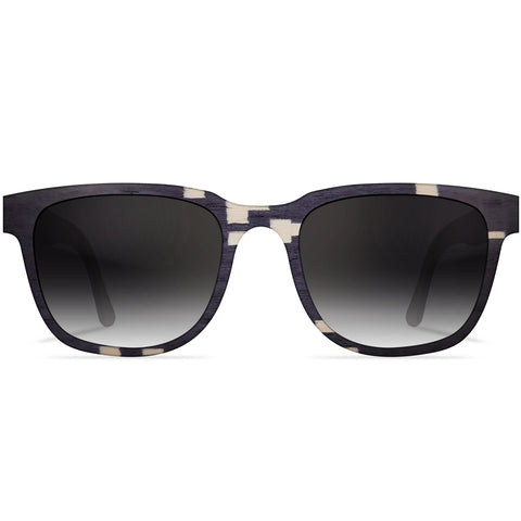 Marleen  in black,  wooden sunglasses - Handmade bags & jewelry Green Products