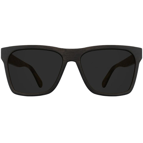 Searobin in black wooden sunglasses