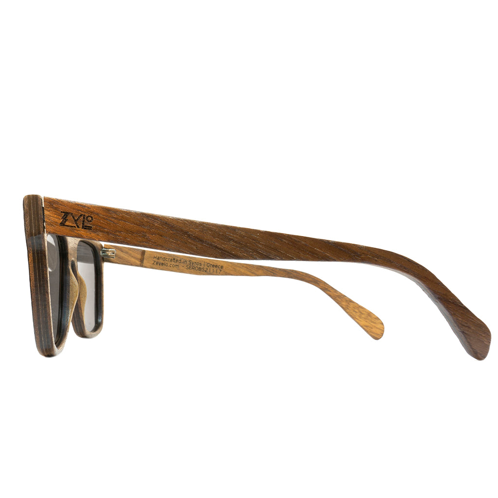 Searobin in black wooden sunglasses - Handmade bags & jewelry Green Products
