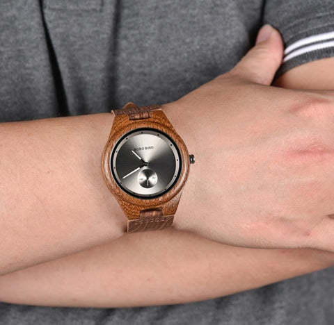 BOBO BIRD Wooden Watches Men Women Timepieces Luxury Leather Strap