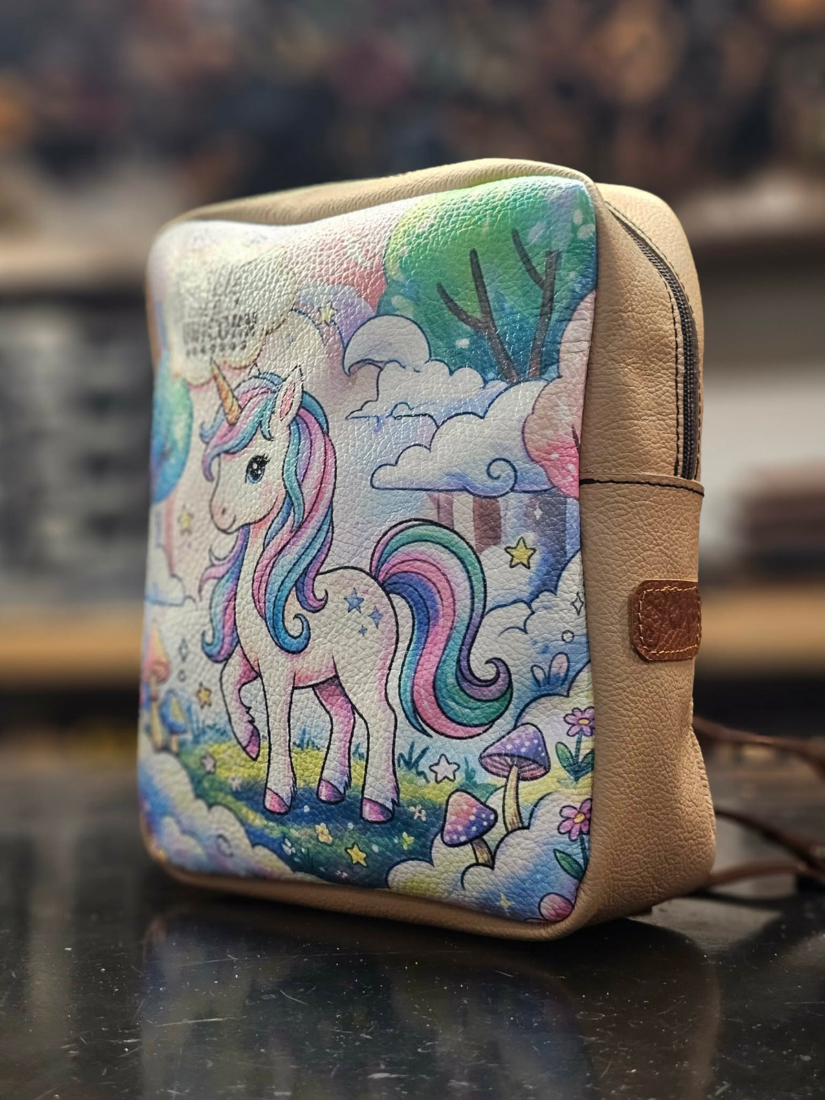 Handmade Unicorn Leather Backpack | Premium Toddler Bag (Ages 0-5) - Handmade bags & jewelry Bags