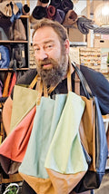 Μαύρη Δερμάτινη Oversized Τσάντα Ώμου