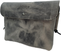 Women's grey leather crossbody bag