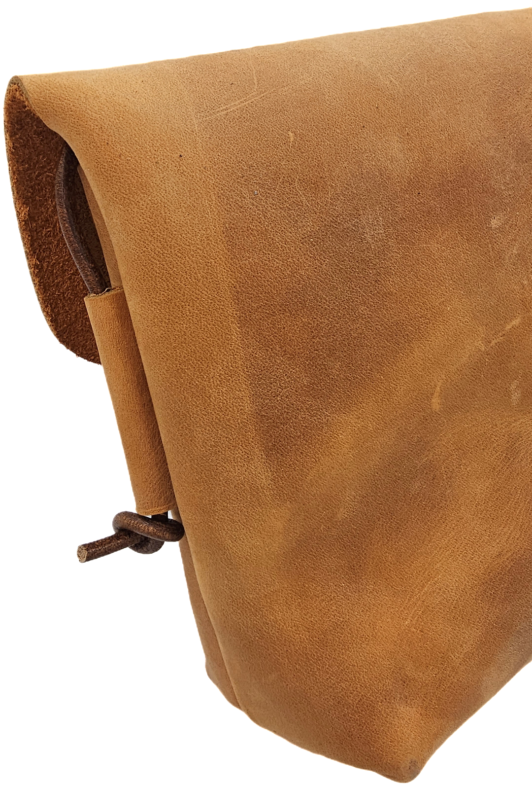 Crossbody women's bag in orange leather colour