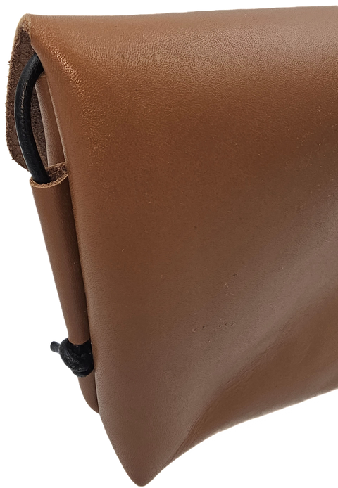 Brown crossbody women's leather bag
