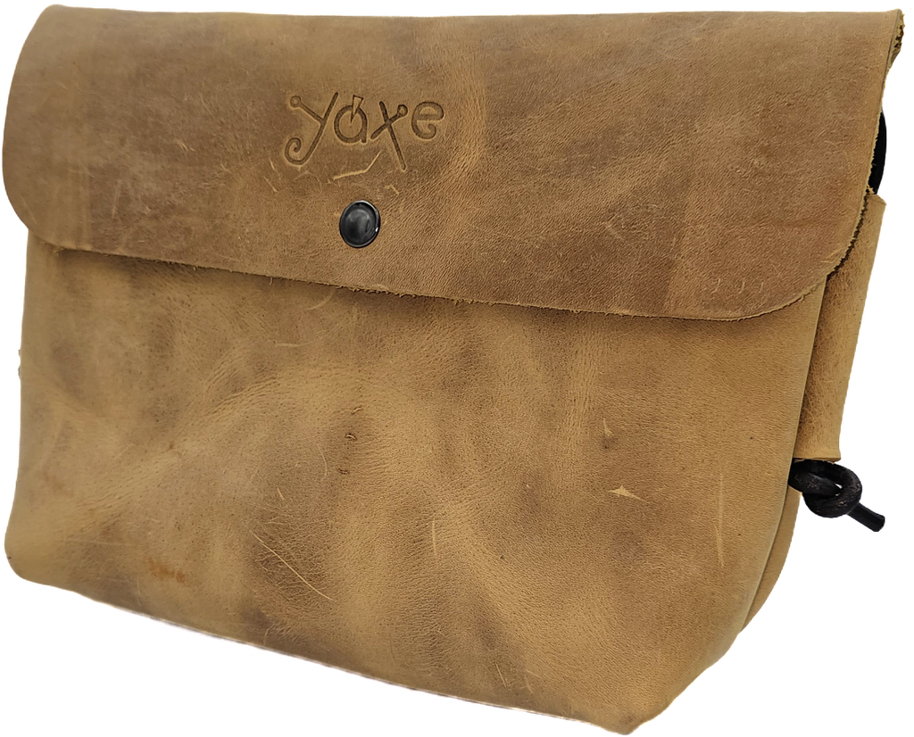 Light crazy horse brown women's leather crossbody bag