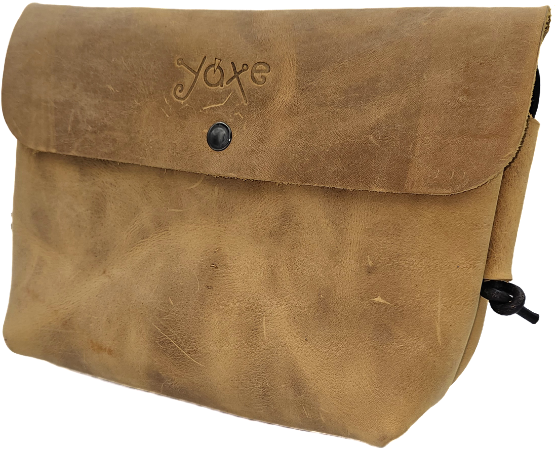 Light crazy horse brown women's leather crossbody bag