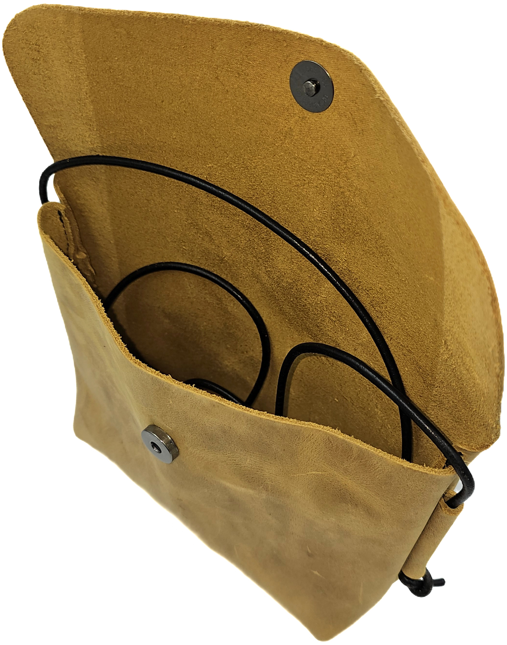Light crazy horse brown women's leather crossbody bag
