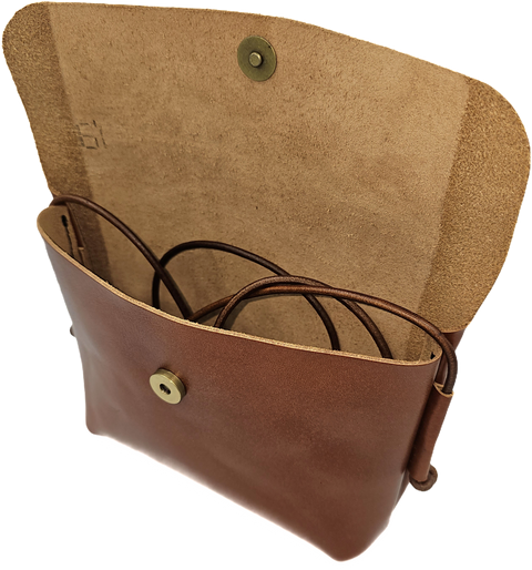 Tampa brown women's leather crossbody bag