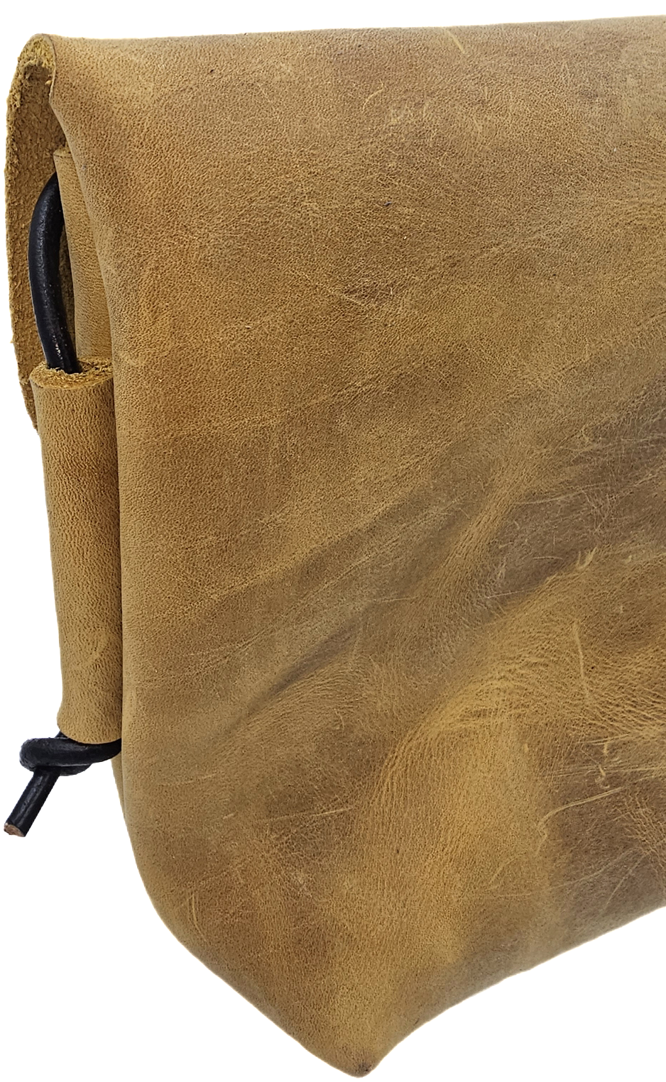 Light crazy horse brown women's leather crossbody bag