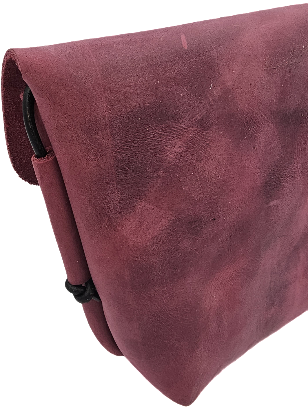 Crossbody women's bag in magenta leather colour