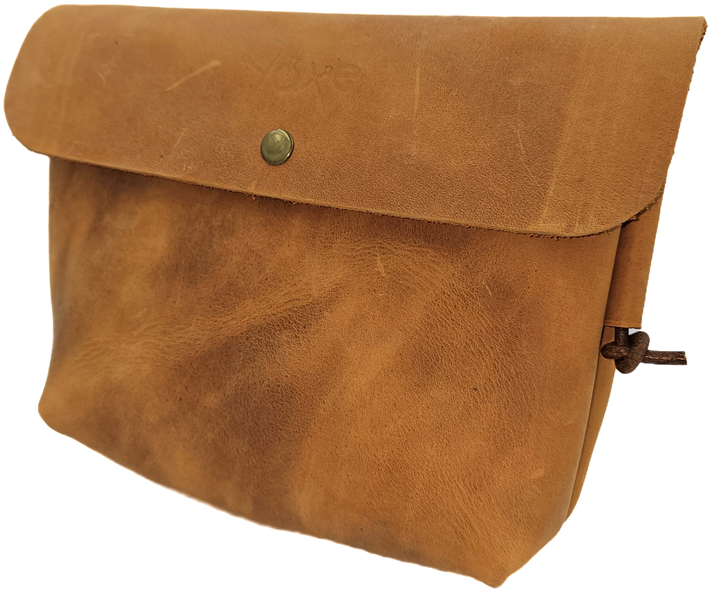 Crossbody women's bag in orange leather colour