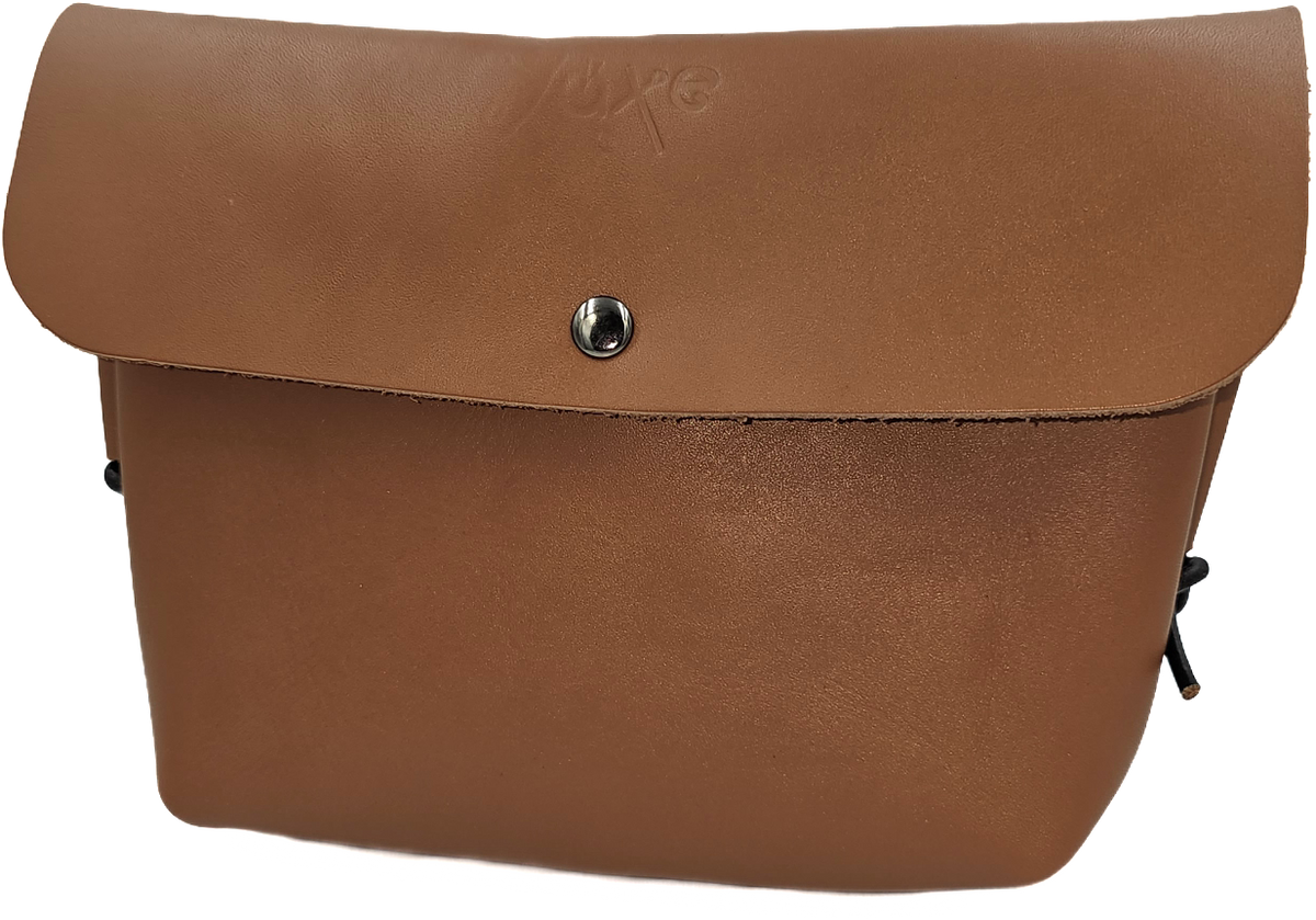 Brown crossbody women's leather bag