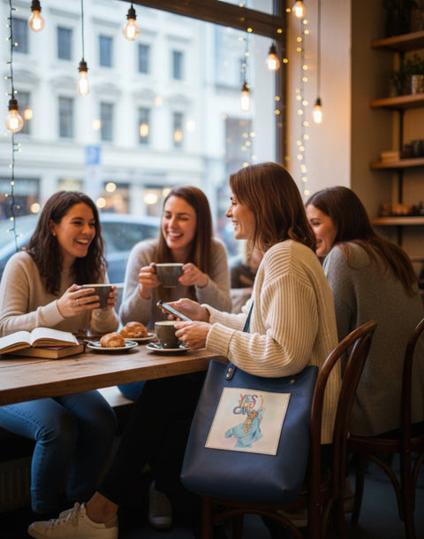 Yes you can leather tote shopping bag