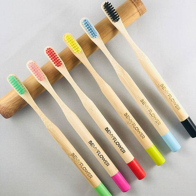 Adult Bamboo Toothbrush BeMyFlower - Handmade bags & jewelry Green Products