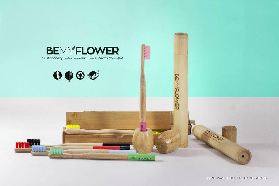 Adult Bamboo Toothbrush BeMyFlower - Handmade bags & jewelry Green Products