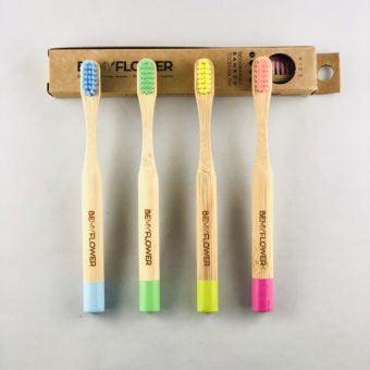 Adult Bamboo Toothbrush BeMyFlower - Handmade bags & jewelry Green Products