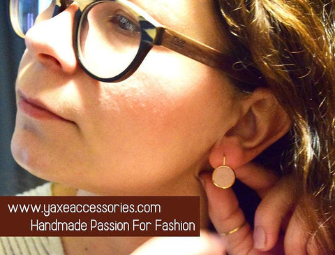 Cement dangle earrings
