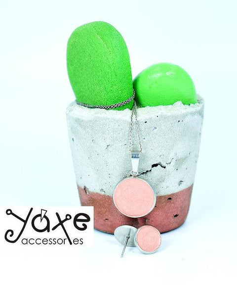 Cement jewelry set Teracotta