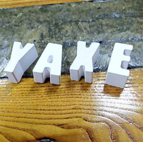 Concrete letters and cement numbers :)