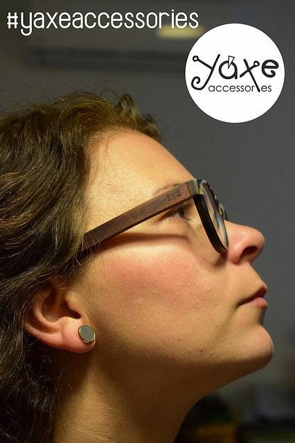 Concrete stud earrings