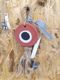 Evil eye Greek traditional lucky charm - Mati Circle Small