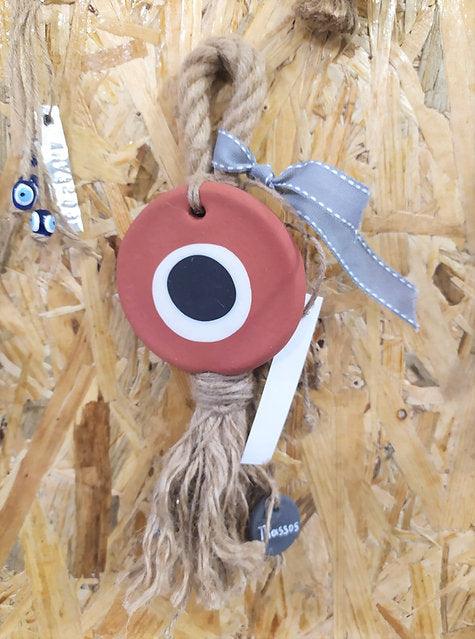 Evil eye Greek traditional lucky charm - Mati Circle Small