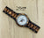Olive wooden wrist watch with wooden bracelet