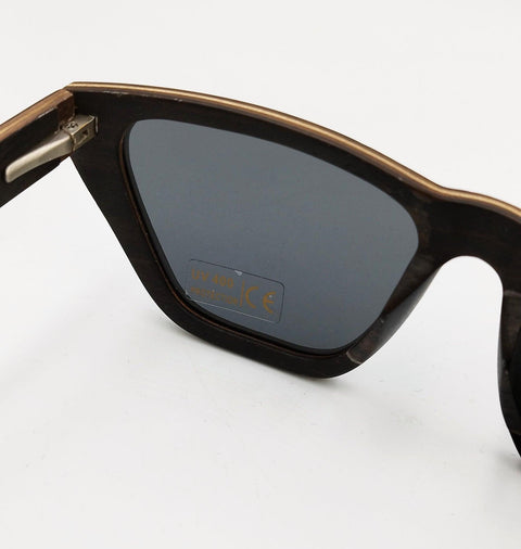 Black and brown bamboo wooden sunglasses - Handmade bags & jewelry Green Products