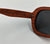Brown oval round women bamboo wooden sunglasses