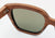 Unisex bamboo wooden sunglasses blue lens