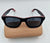 Black unisex bamboo wooden sunglasses