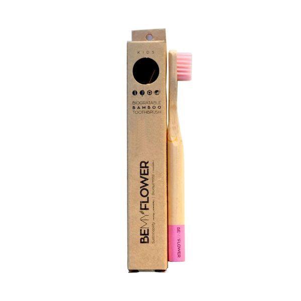 Kids Bamboo Toothbrush BeMyFlower - Handmade bags & jewelry Green Products