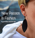 Leaf leather earrings
