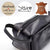Toiletry leather bag Black Pink