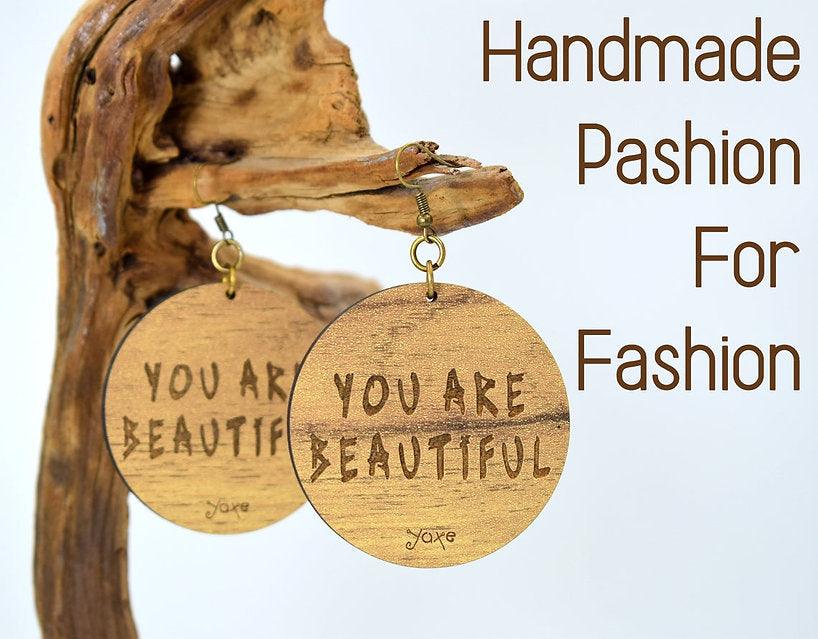 Wooden earrings jewelry - Handmade bags & jewelry Handcrafted Jewellery