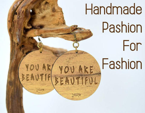 Wooden earrings jewelry - Handmade bags & jewelry Handcrafted Jewellery