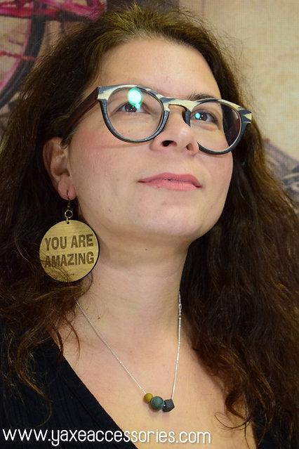 Wooden earrings jewelry - Handmade bags & jewelry Handcrafted Jewellery