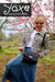 Black women bag from leather and wood